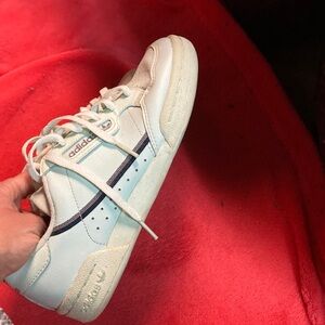 adidas Icy Blue Continental 80 Sneakers  Sz 3.5